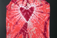 Women's Tie Dyed Tank Top - Red Heart