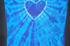Men's Tie Dyed Tank Tops - Blue Heart