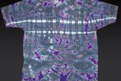 Tie Dyed Men's T-shirt - Purple Stripes