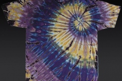 Tie Dyed Men's T-shirt - Purple Spiral