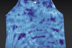 Women's Tie Dyed Tank Top - Blue