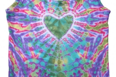 Women's Tie Dyed Tank Top - Fruit Loops Heart